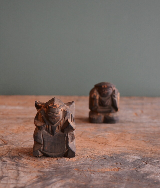 Antique Sam's Collection小さな恵比寿大黒像 木彫