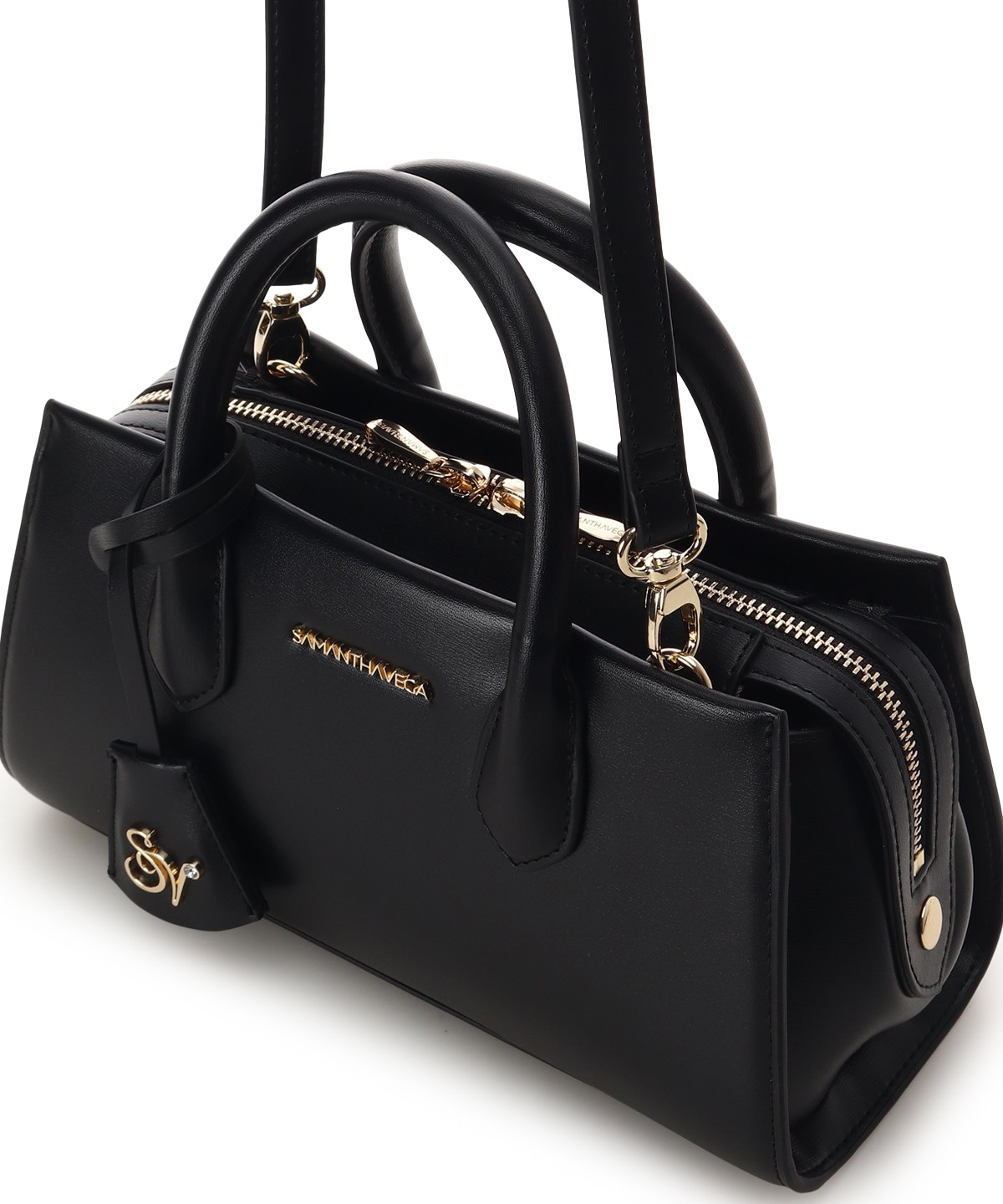 ロゴ金具ショルダーバッグ(FREE ブラック): SAMANTHAVEGAサマンサ