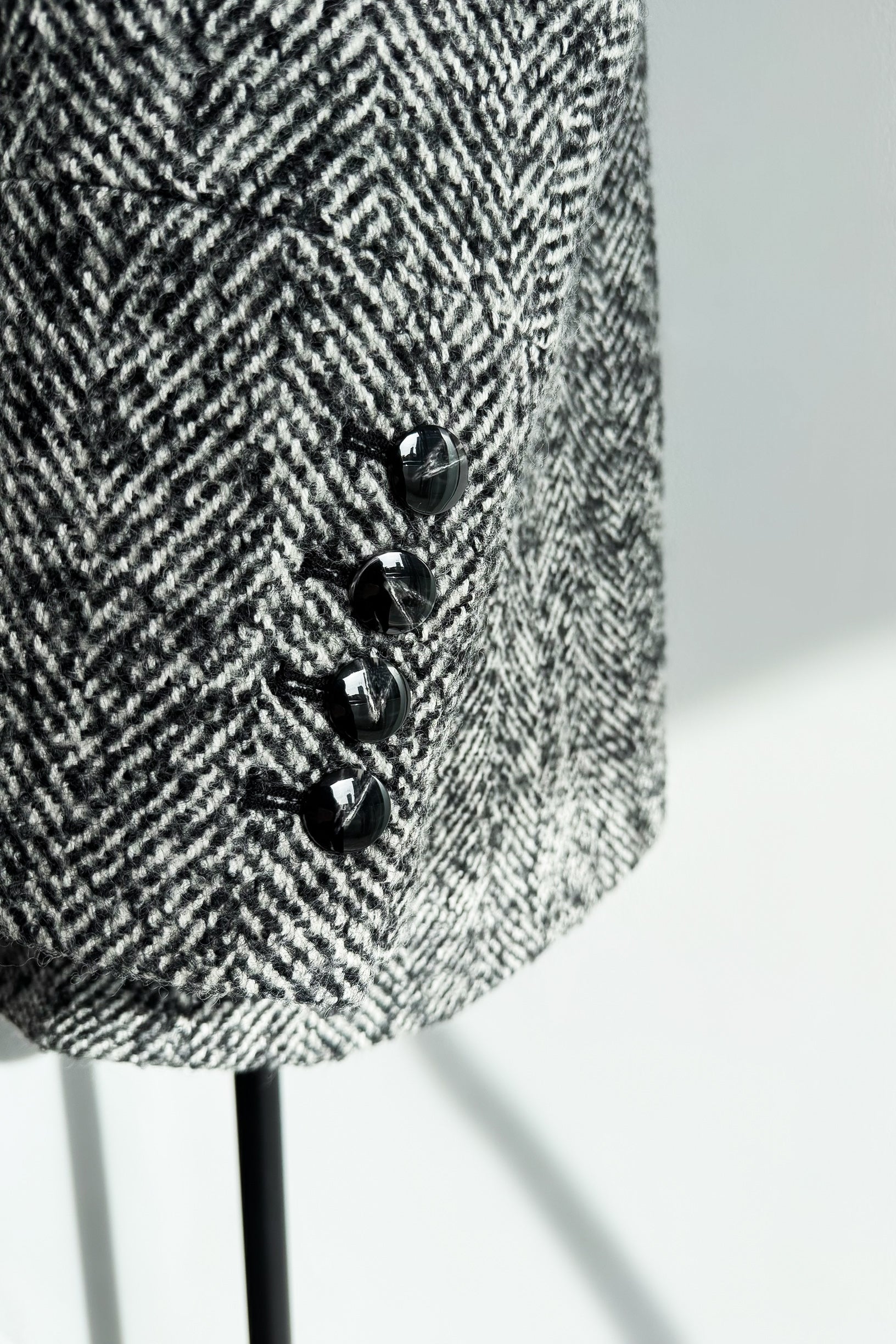 Herringbone Over Size Jacket Coat – shéller / シェリエ