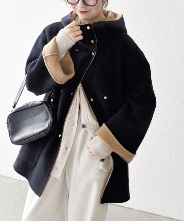 SHIPS any: リバー フーデッド Aライン ミドル コート｜ SHIPS 公式サイト