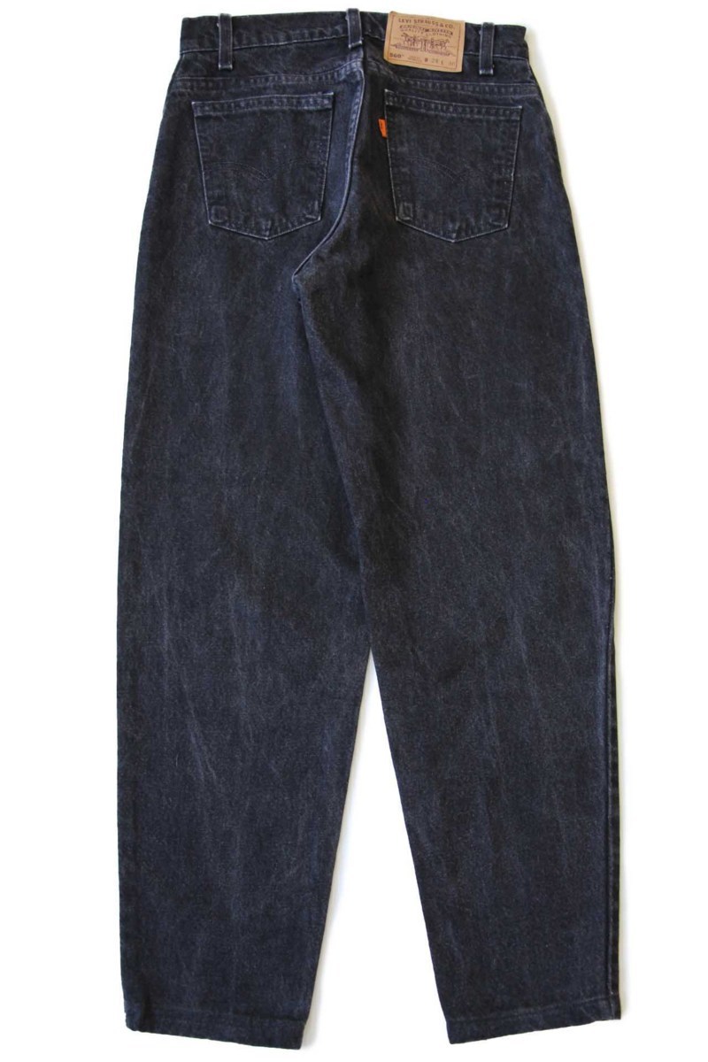 90s USA製 Levi'sリーバイス 560 ブラック デニムパンツ w28☆01
