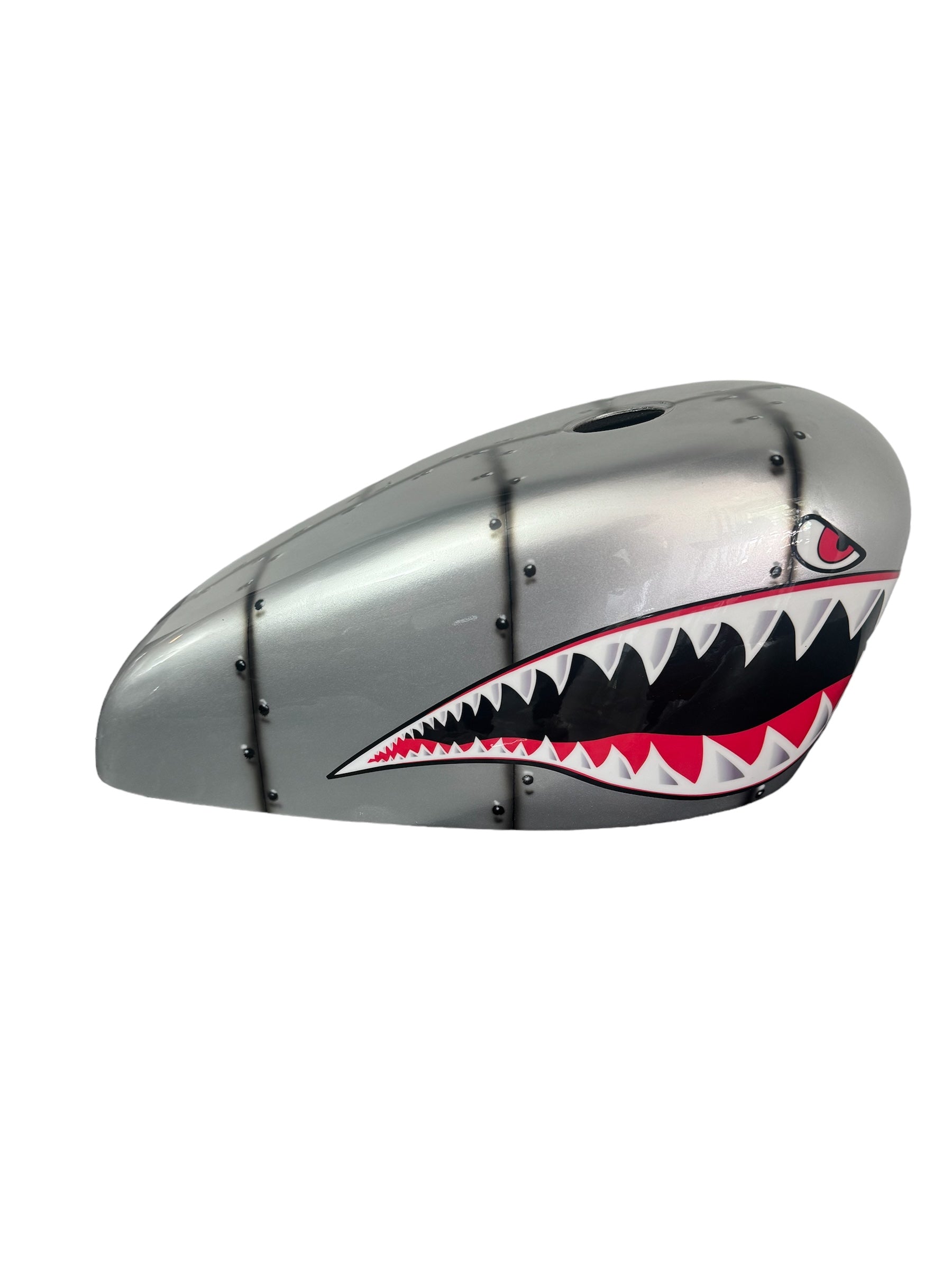 Buy METAL SHARK Gas Tank Cover | SimonKustom - Handmade Fiberglass
