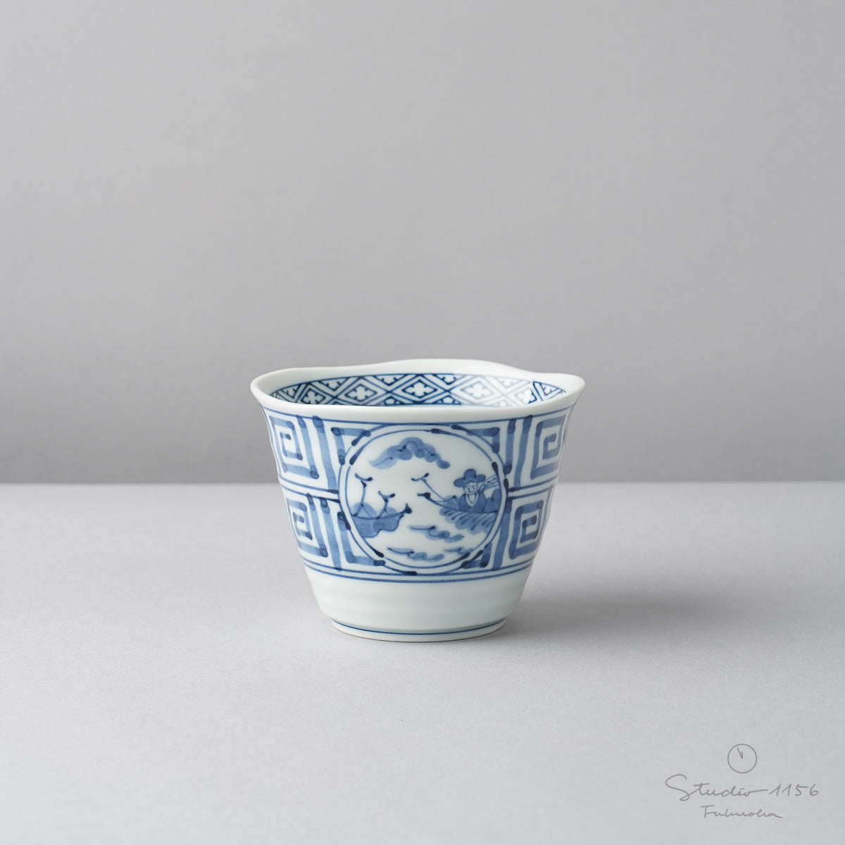 波佐見焼 染付 南蛮図 フリーカップ 280ml 高山陶器の通販｜Studio1156