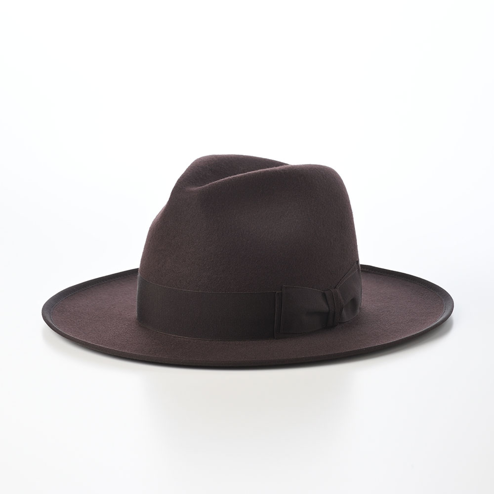 WOOL FELT LONG FLAT BRIM（ウールフェルト ロングフラットブリム
