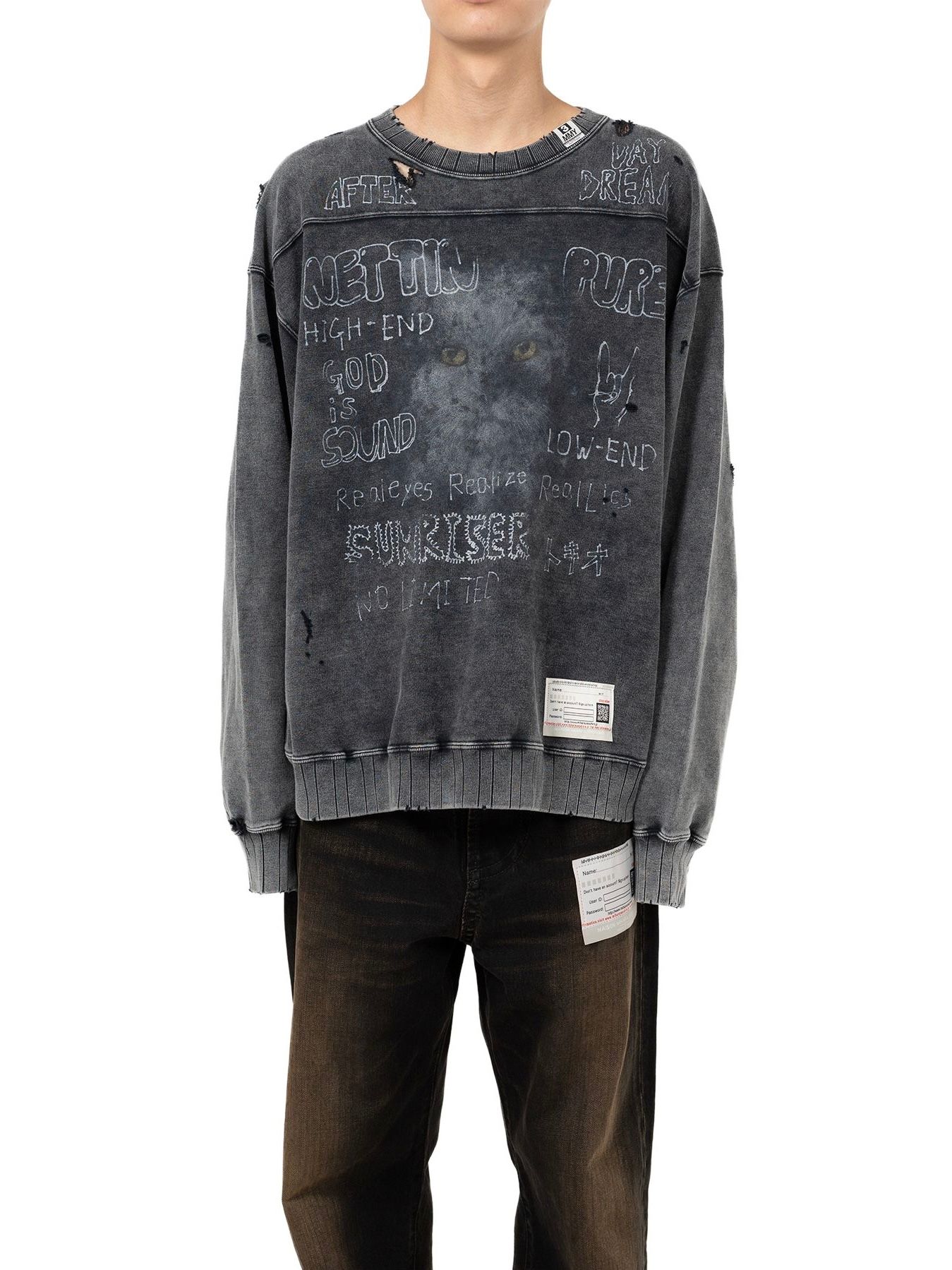 Maison MIHARA YASUHIRO - 【24AW】ブリーチ加工 プルオーバー