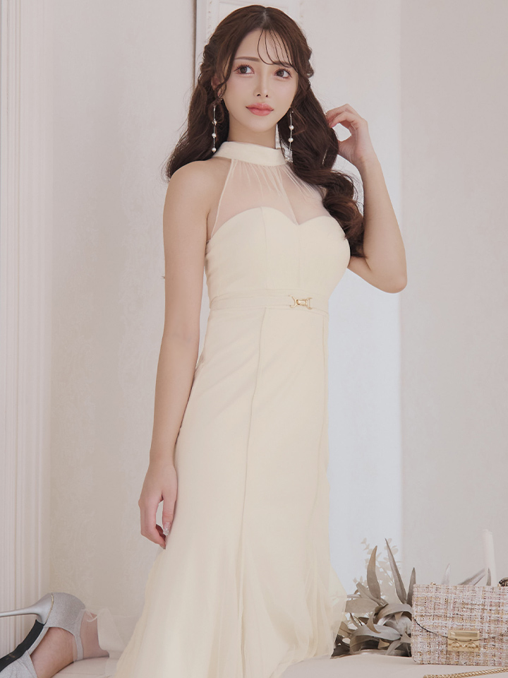 XS-Lサイズあり【DEA./ディア】シースルー/ ホルターネック/ チュール