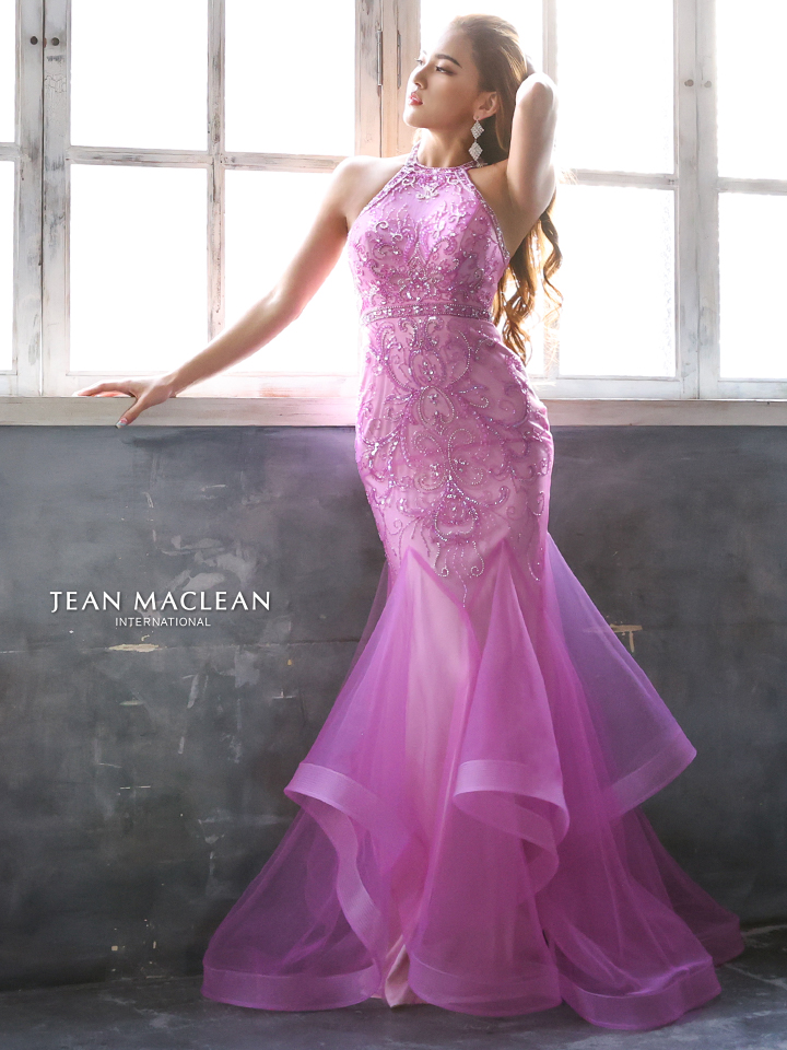 JEAN MACLEAN/ジャンマクレーン】ネット刺繍/ ホルターネック