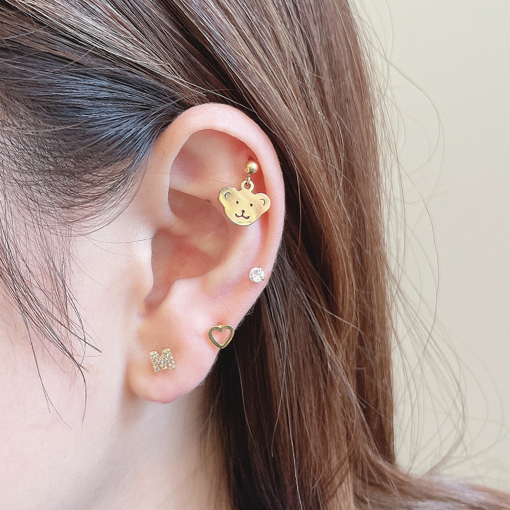 16G 18G ］メタルタイプなので甘すぎない ラブリーな BAER くまちゃん