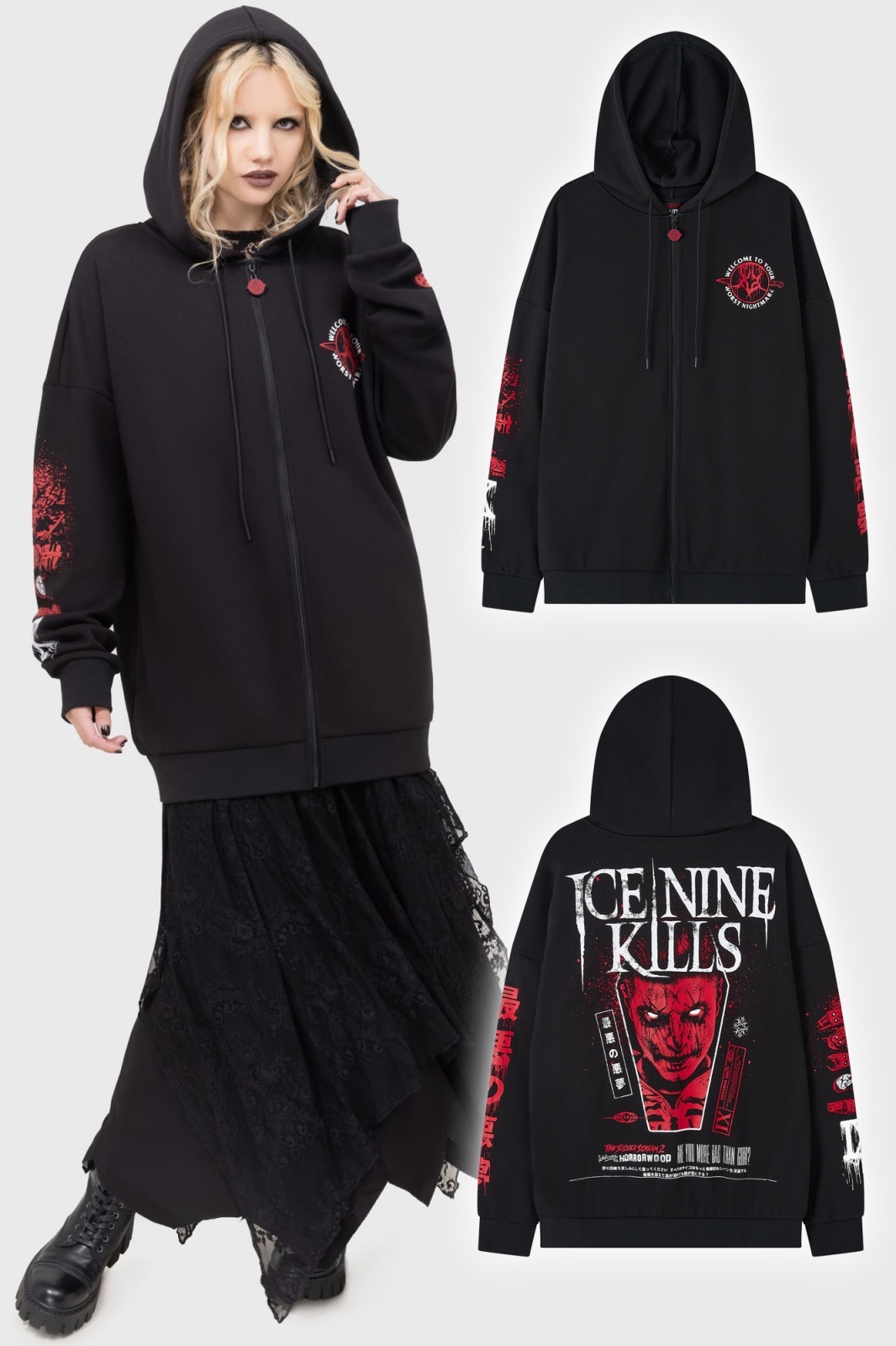 Mens】Psychos Only Hoodie / パーカー【KILL STAR x ICE NINE KILLS