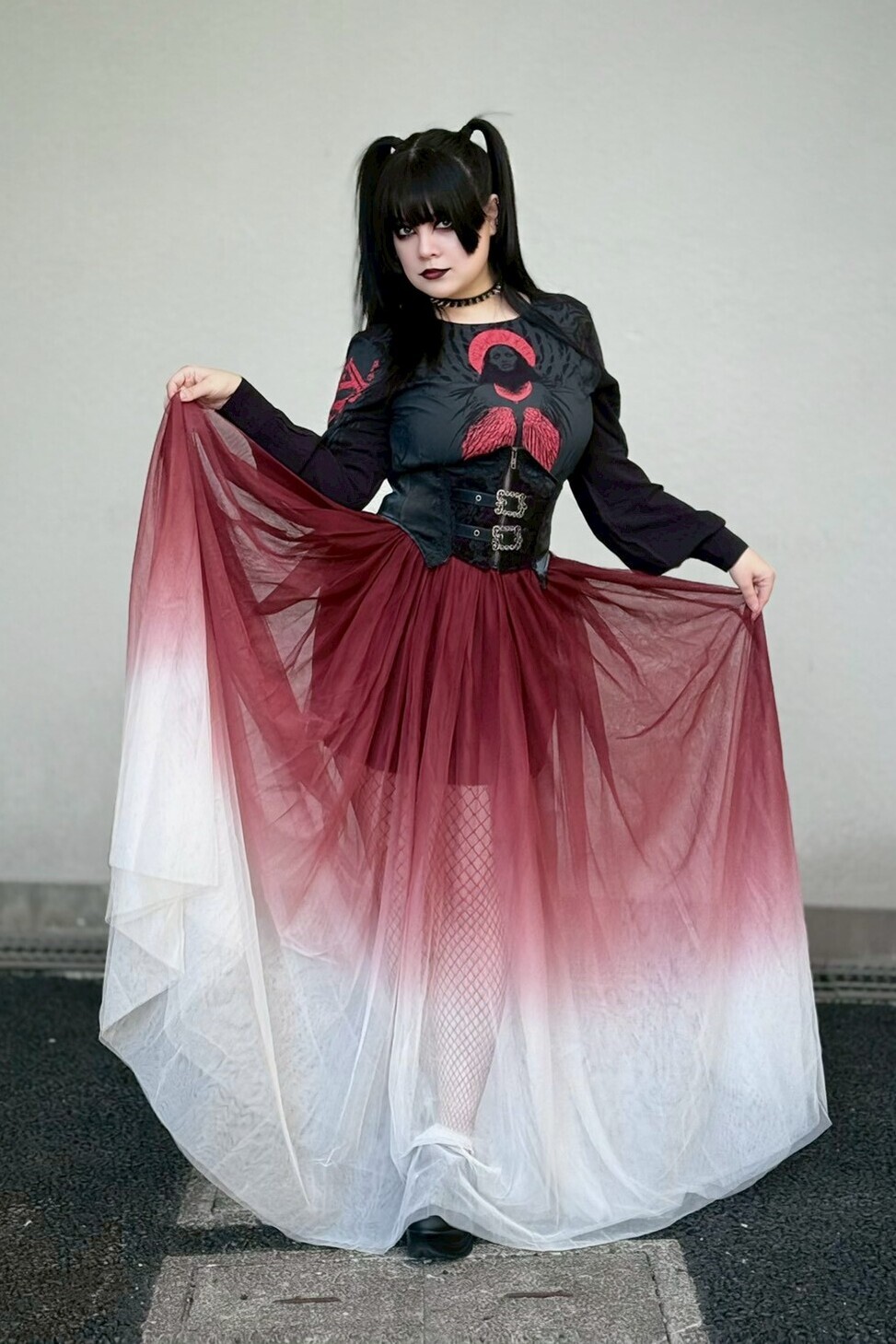 Shade Empress / RedxWhite / 闇の女王 / マキシスカート【KILL STAR