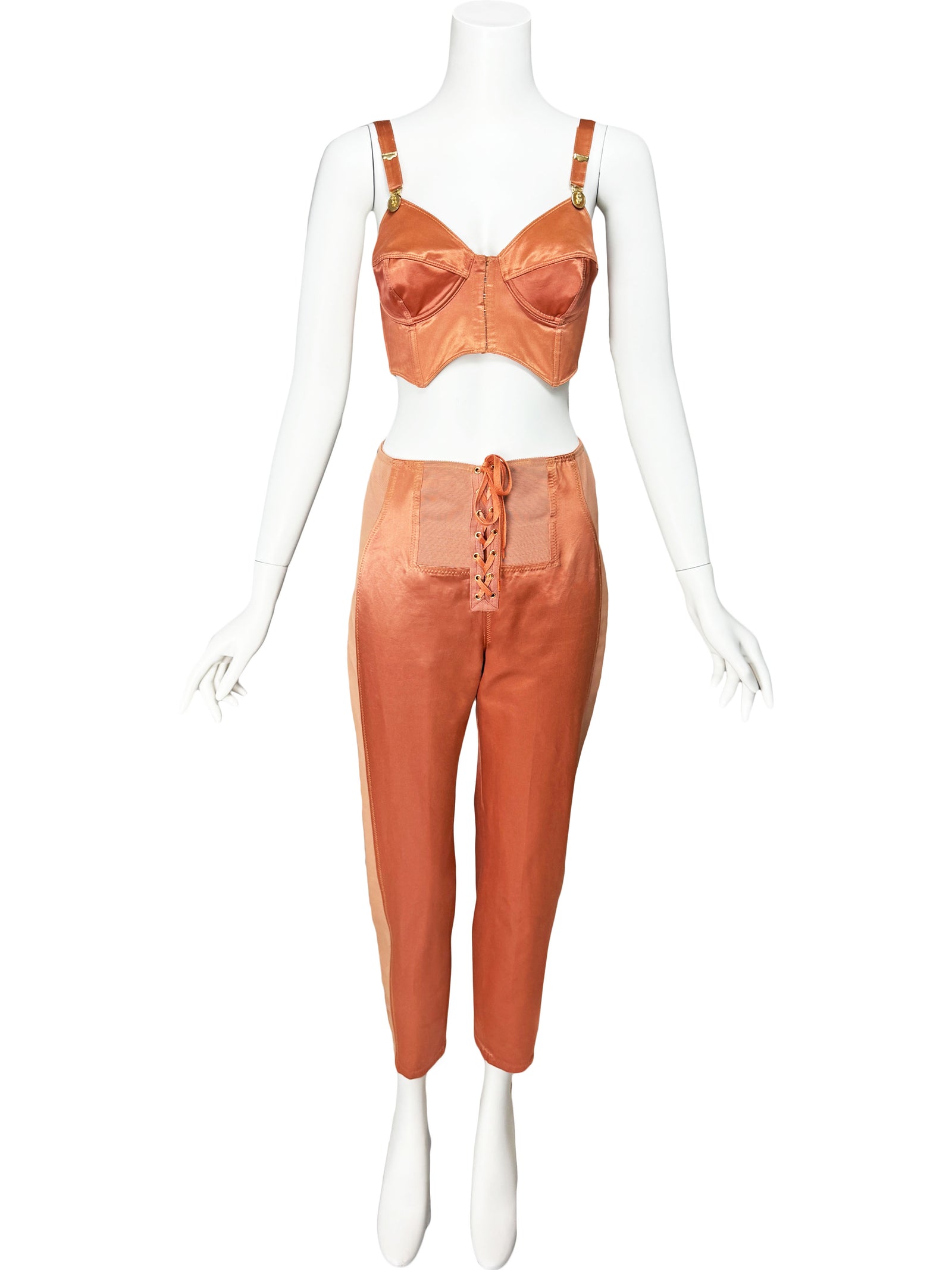 Jean Paul Gaultier Junior 90s Satin Bustier & Pants Set – Sweet