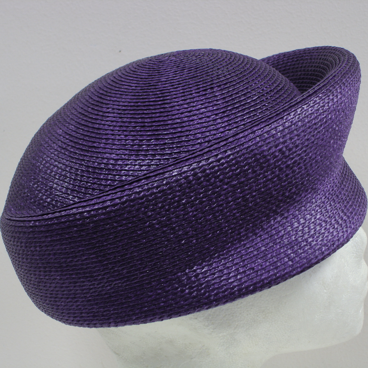 Purple Vintage Pillbox Plain Hats-ZP01R-0-39- Sun Yorkos | Zoria