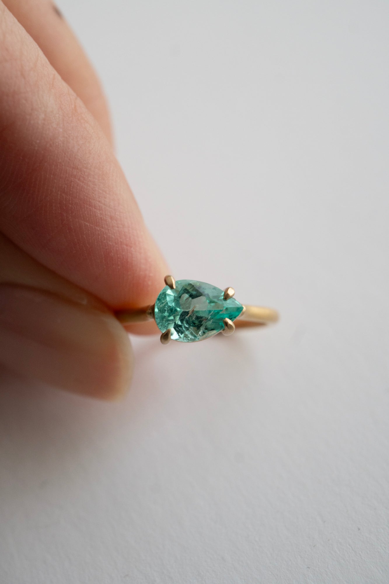 MONAKA jewellery Prong Emerald モナカジュエリー エメラルドリング /K18