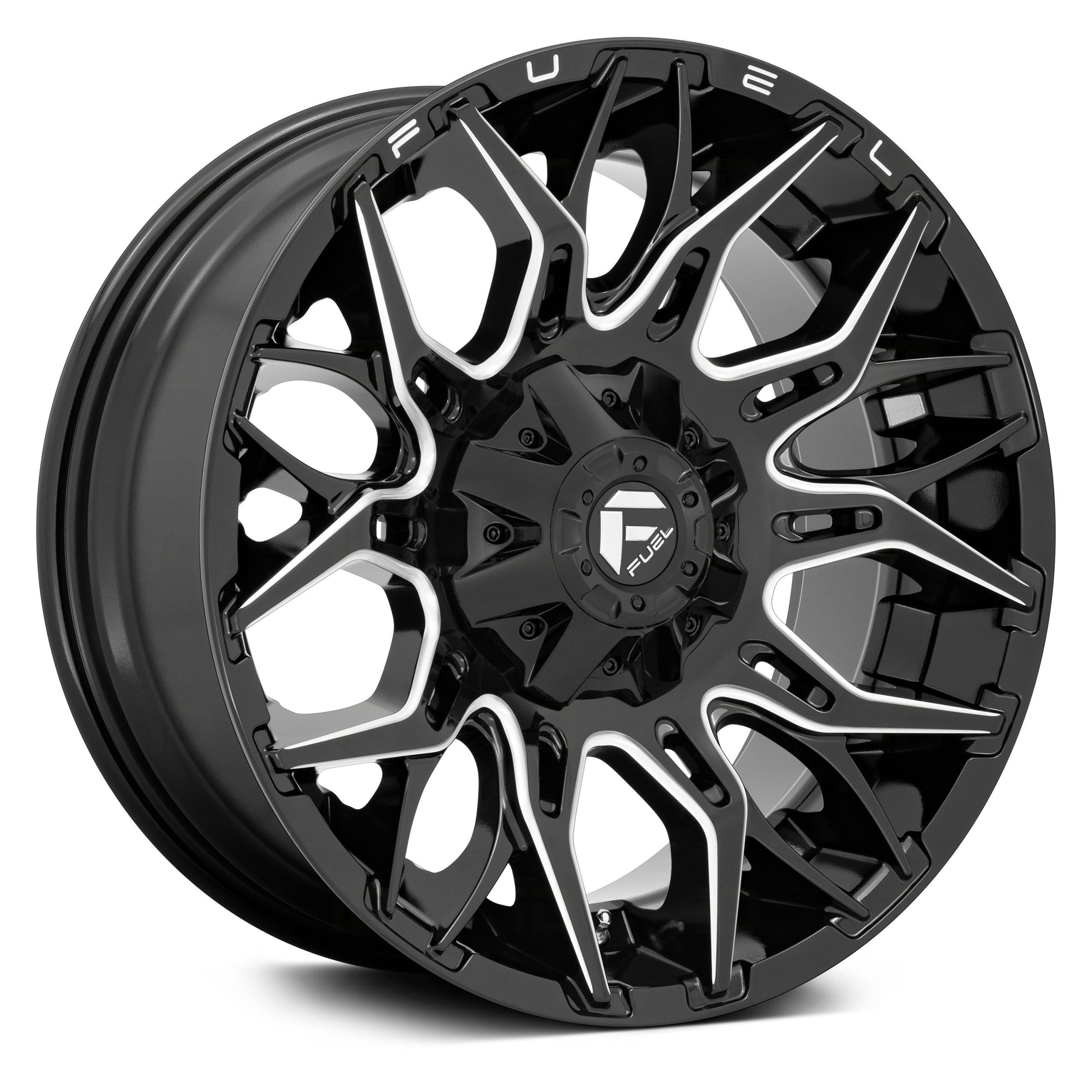 Fuel Off-Road D769 Twitch Gloss Black Milled - PowerHouse Wheels