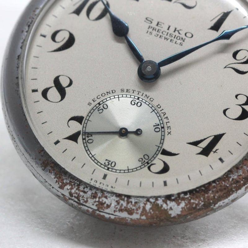 昭和36年の19セイコー鉄道時計/15石/秒針止め機能/絶版時計/19seiko