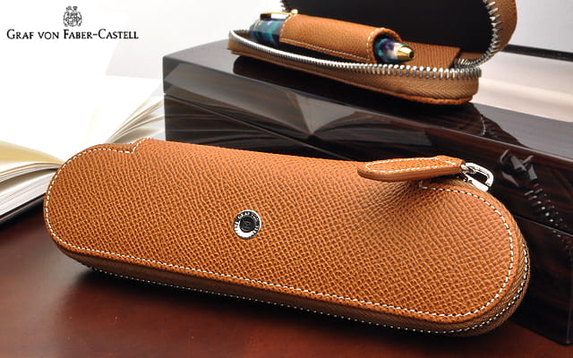 FABER-CASTELL ファーバーカステル 万年筆 グレインレザー ペンケース