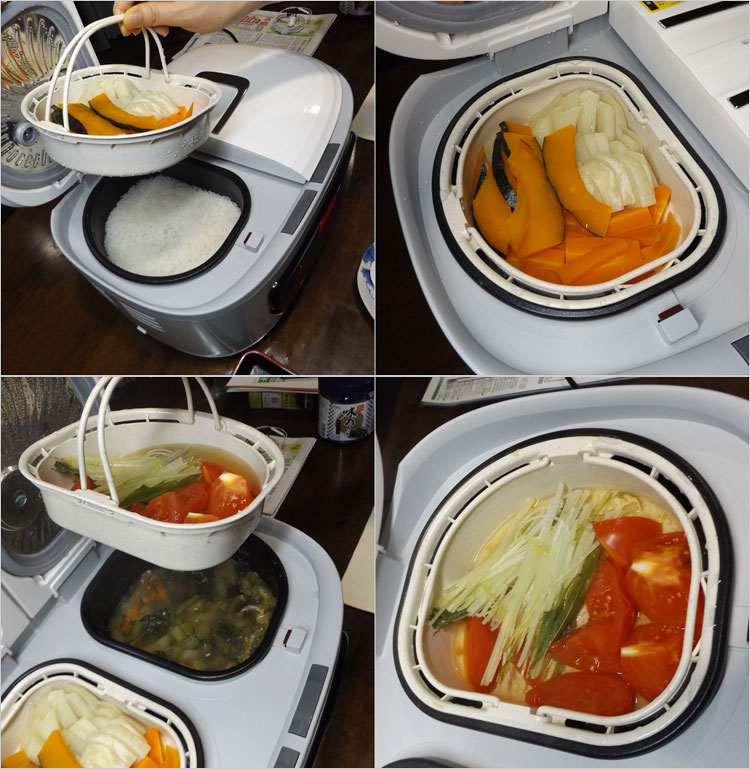 2つの鍋を内蔵する、ツインシェフ使用レビュー！ご飯とおかずを同時調理