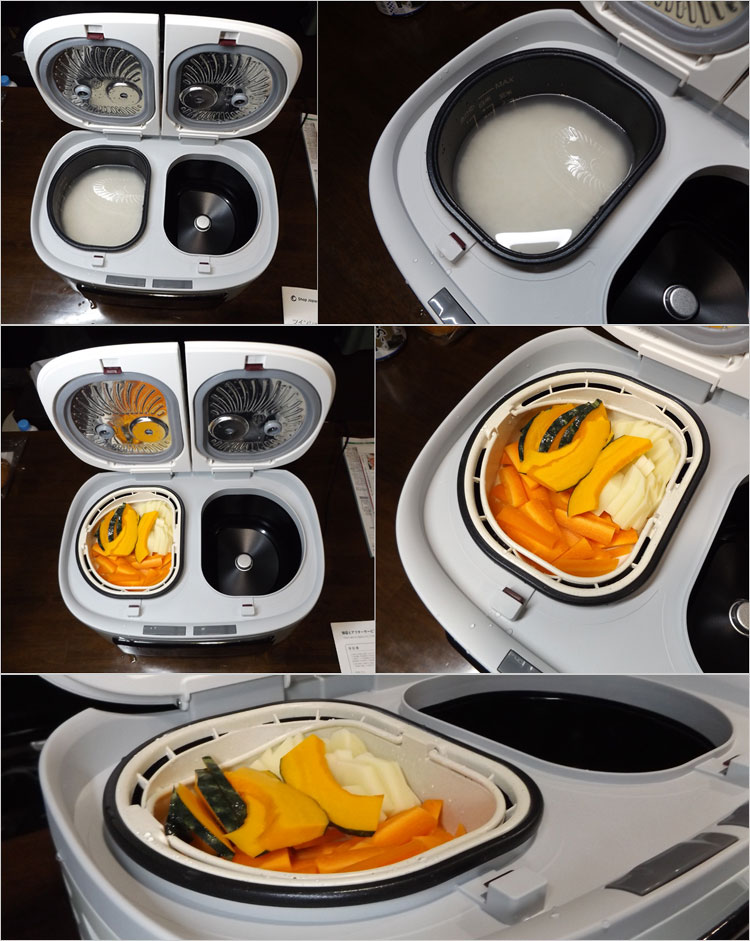 2つの鍋を内蔵する、ツインシェフ使用レビュー！ご飯とおかずを同時調理