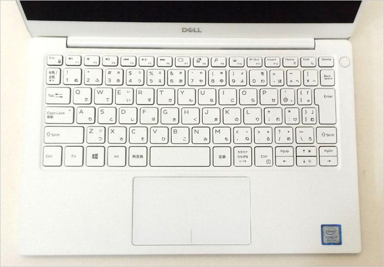 XPS 13（9380）で採用のキーボードパーツ