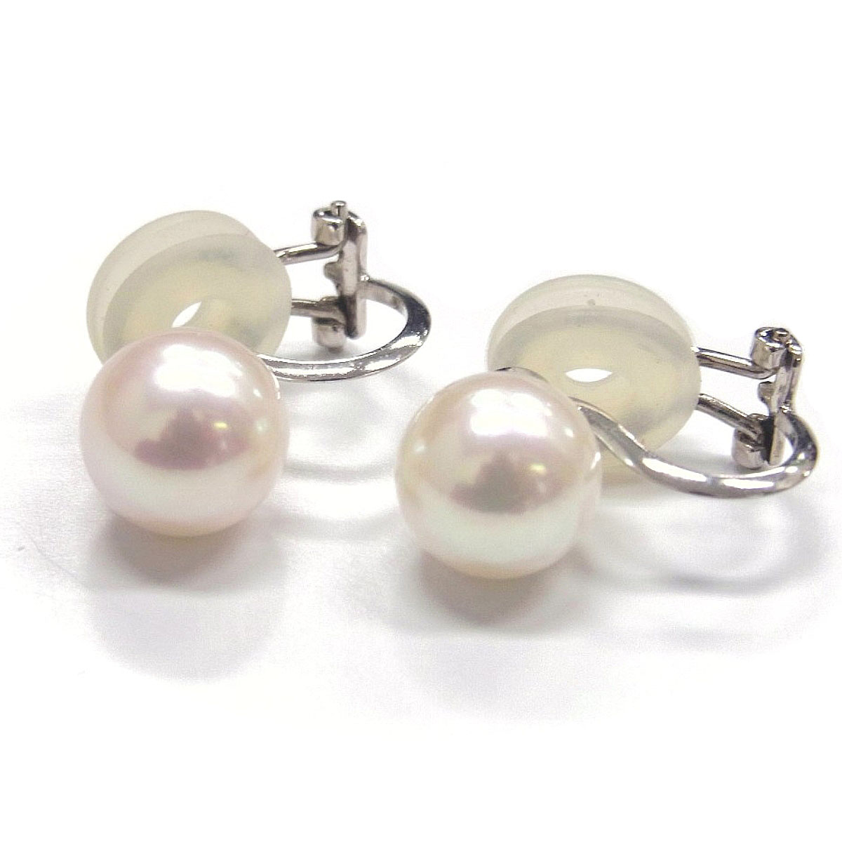 アコヤ真珠 パールピアス イヤリング 8.5-9mm ホワイト ラウンド