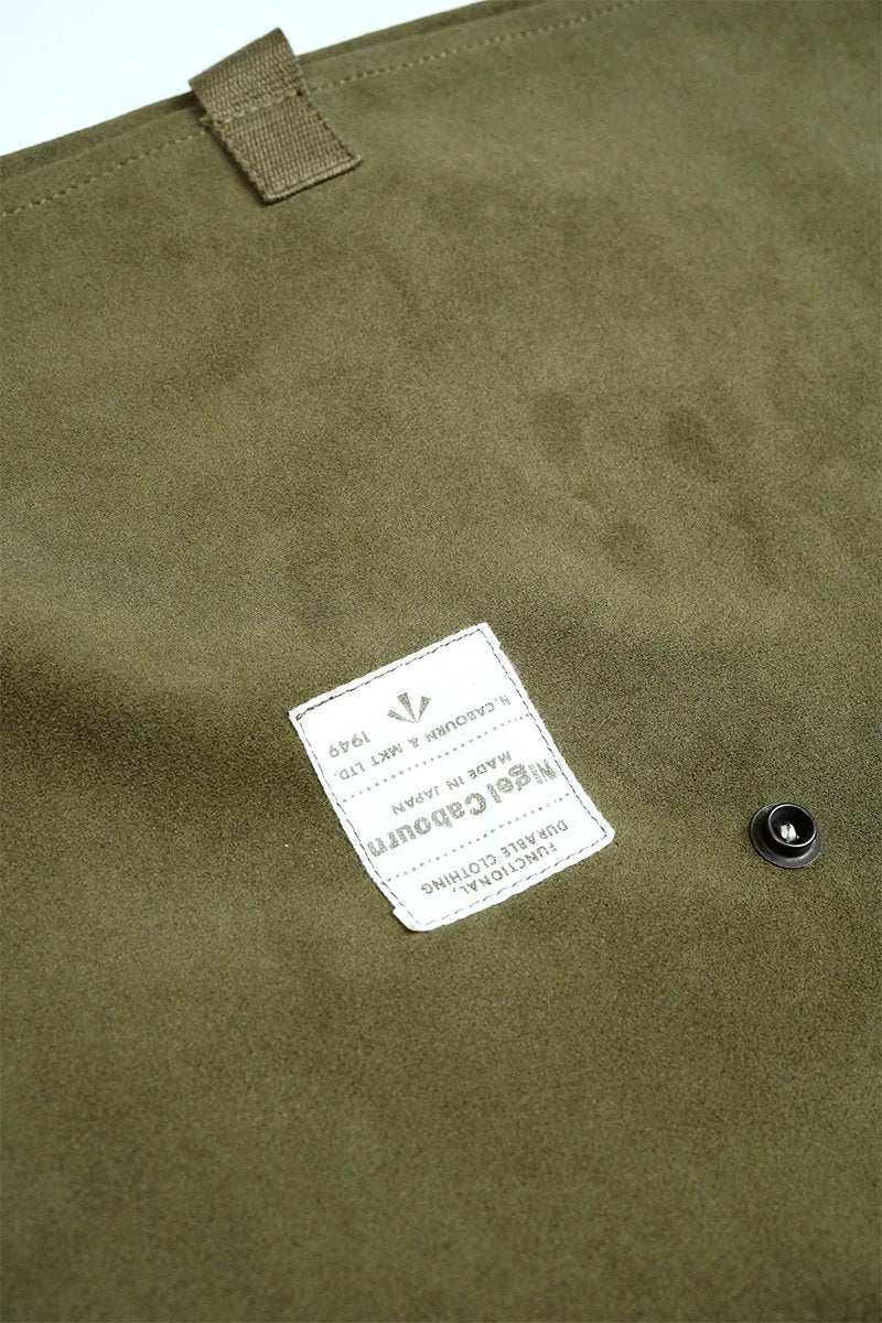 ◯ Nigel Cabourn - MULTI BAG ULTRA SUEDE - GREEN – PHAETON