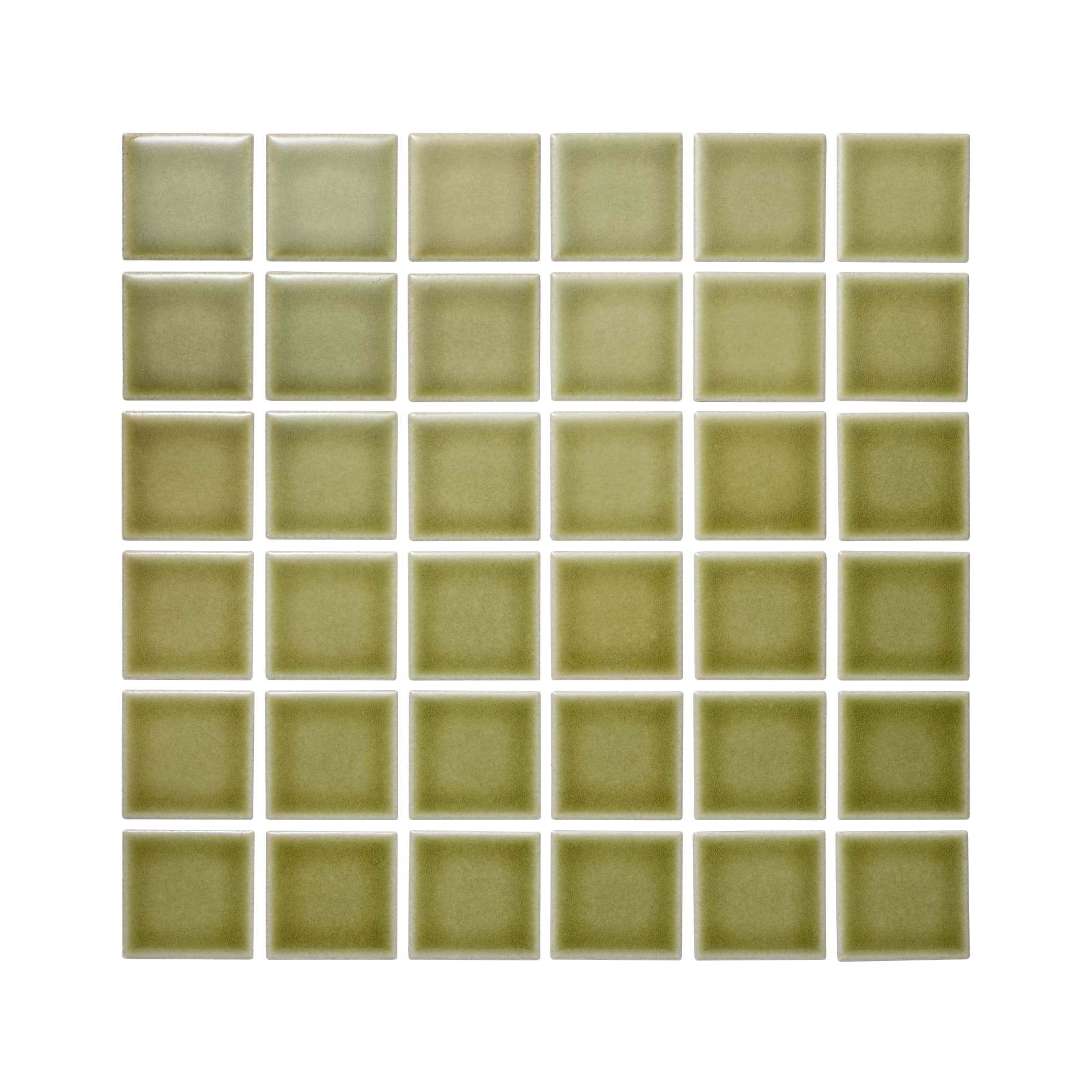 水彩タイル 50角 グリーンティー（シート） | WL-TL009-01D-G141