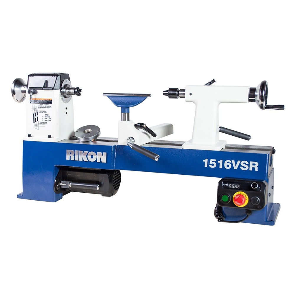 Rikon Variable-Speed Midi Lathe with Z3 Chuck System, 70-1516VSRK
