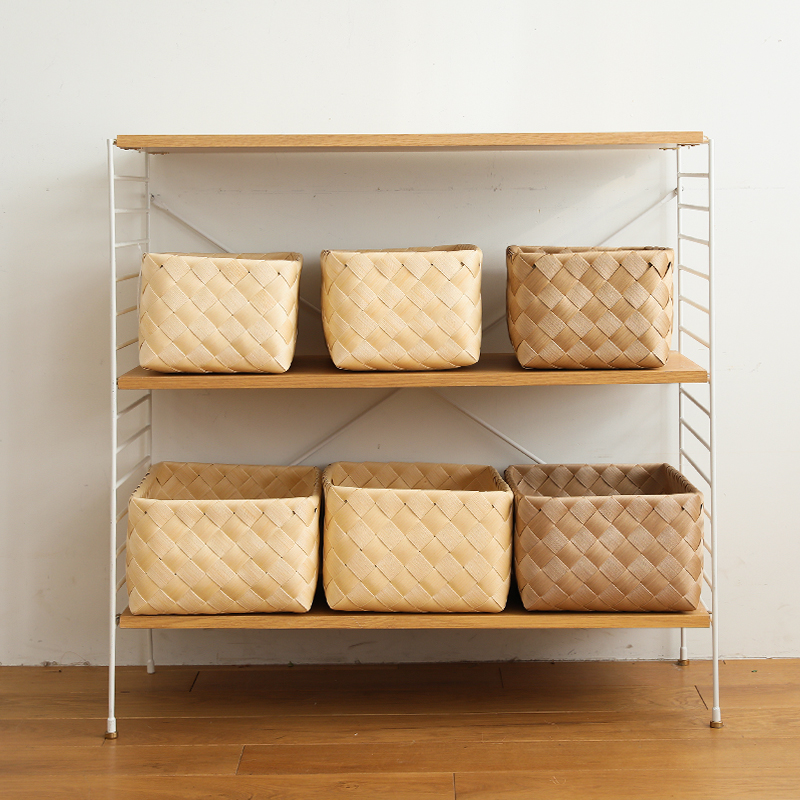 ユニットシェルフR.U.Sご愛用の方におすすめ洗えるバスケット Timb.で