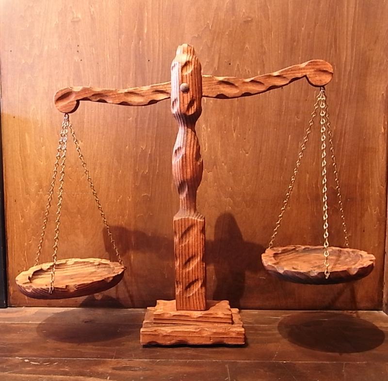 スペイン製ウッド天秤、木製バランス、木目スケール LCM 6036