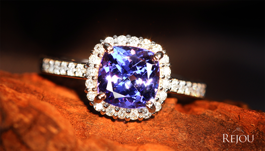 タンザナイト 1.8ct ダイヤモンド プラチナ リング(指輪)【品質保証書