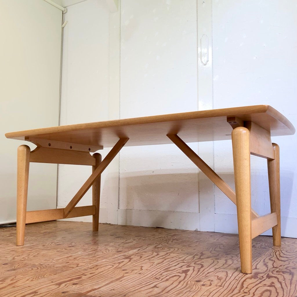 柏木工 ダイニングテーブル 無垢ナラ材 中古 飛騨高山 北欧スタイル