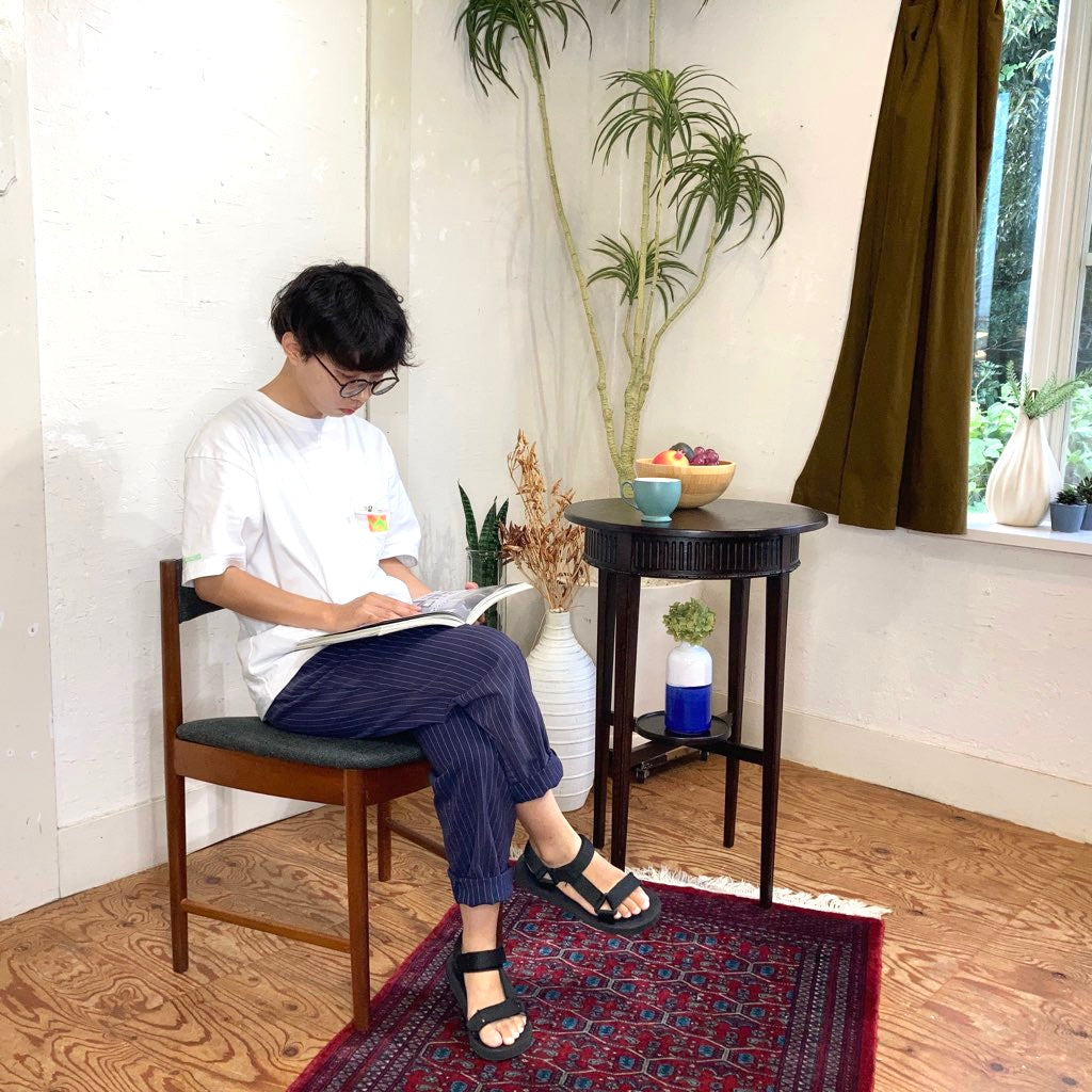 英国 アンティーク サイドテーブル 花台 フラワースタンド 木