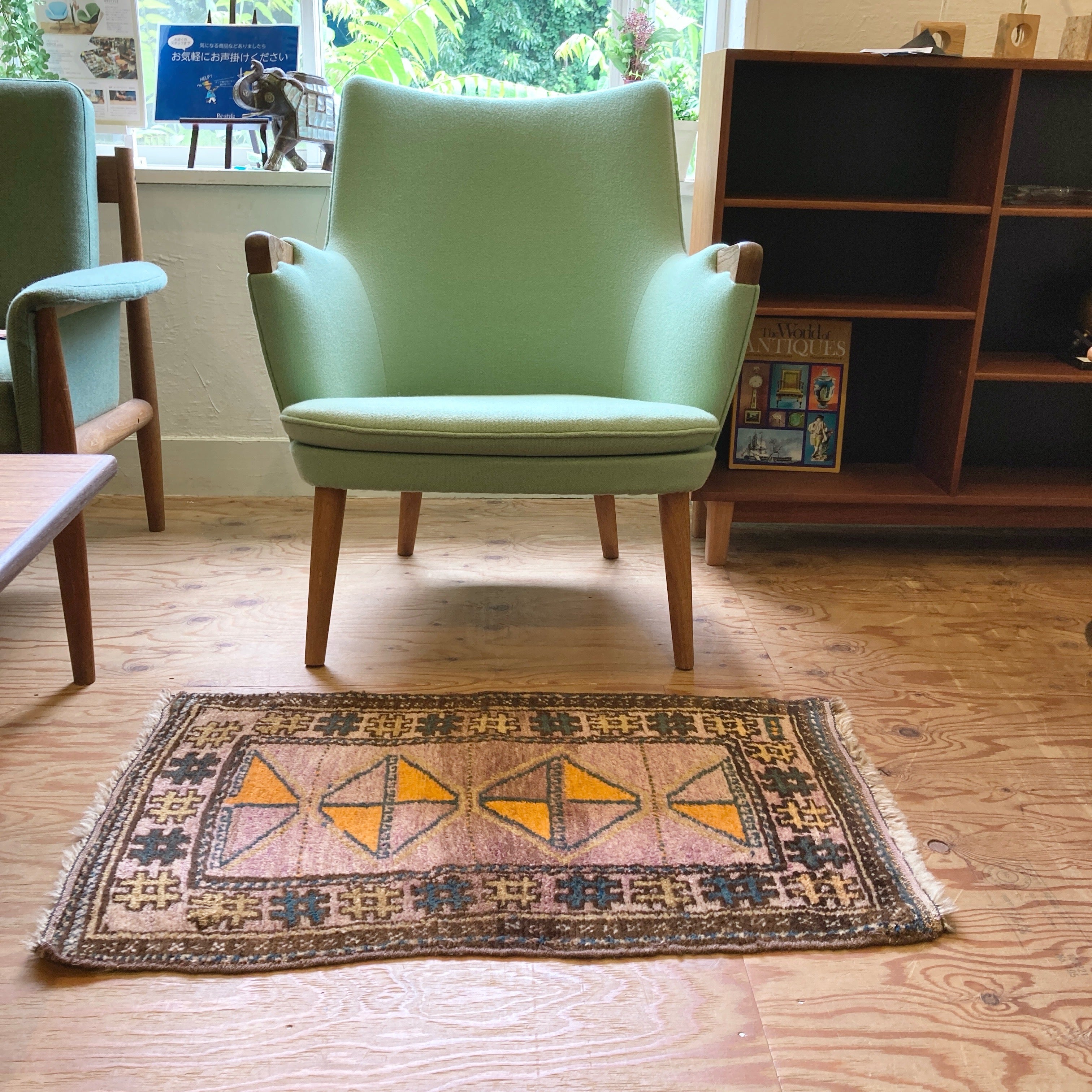 トライバルラグ ウール アフガニスタン ヴィンテージ 中古 ラグ敷物