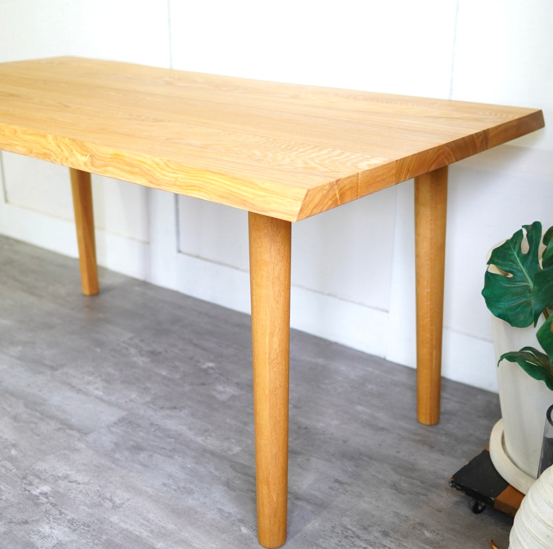 柏木工 / KASHIWA タモ無垢材ダイニングテーブル 中古 4人掛け W150