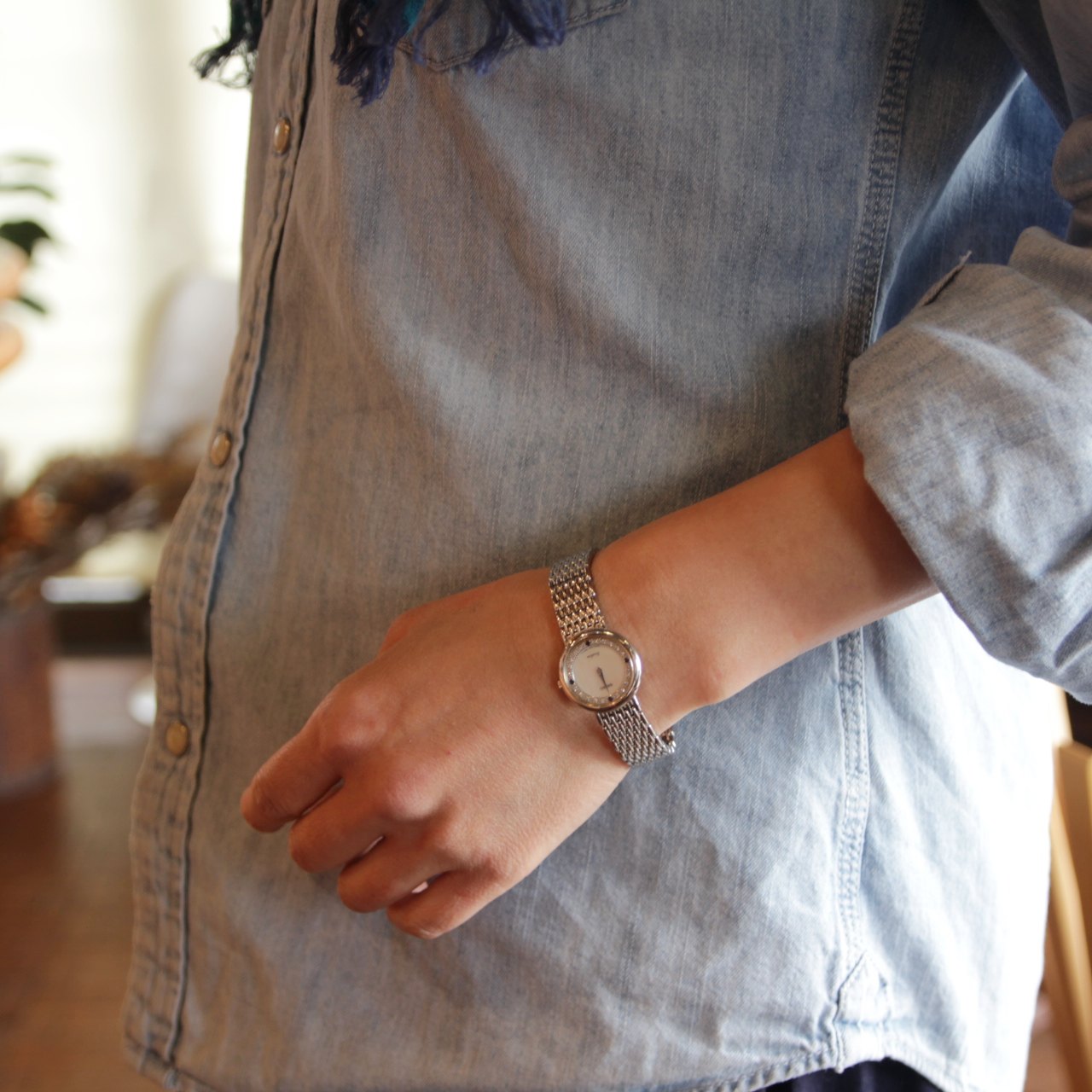 セイコー SEIKO エクセリーヌ 20Pダイヤ 4Pサファイヤ 【20