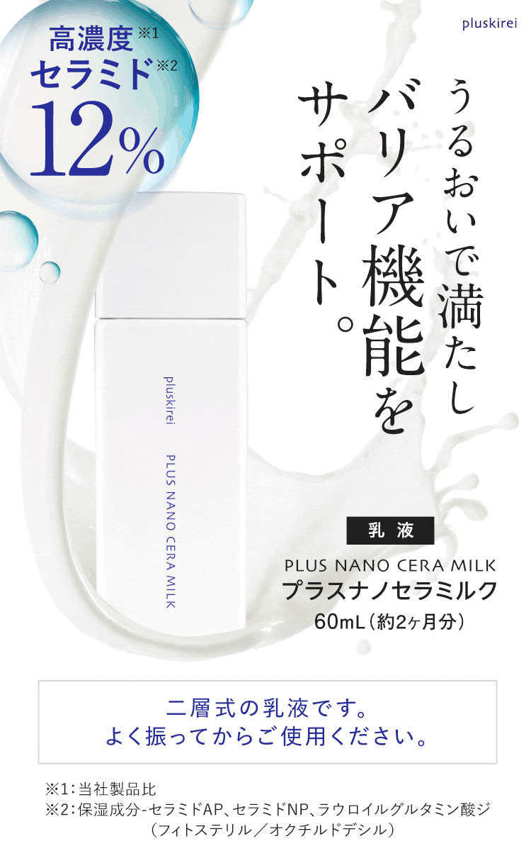 楽天市場】高濃度12％ セラミド 乳液 60mL ナノエマルジョン技術 ナノ