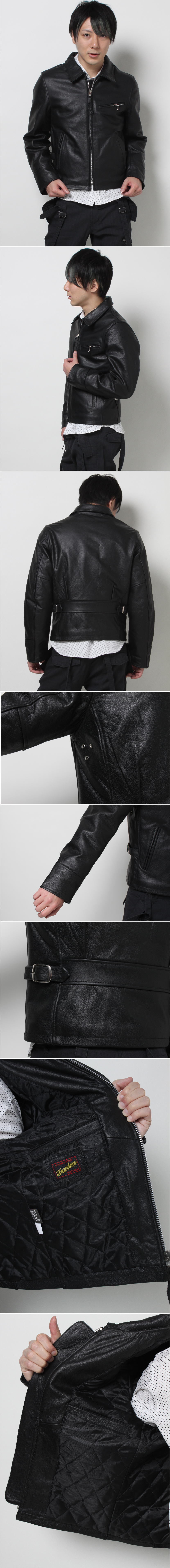 楽天市場】Freedom 本革 シングルライダースジャケット メンズ