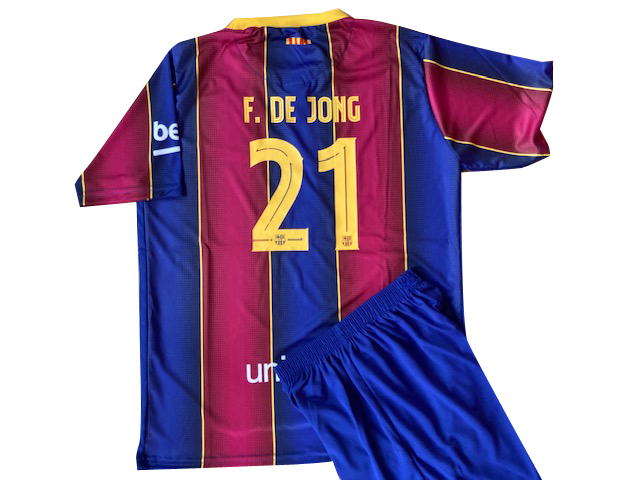 デヨング＃21 バルセロナ(ホーム)20/21 子供用上下セット - サッカー