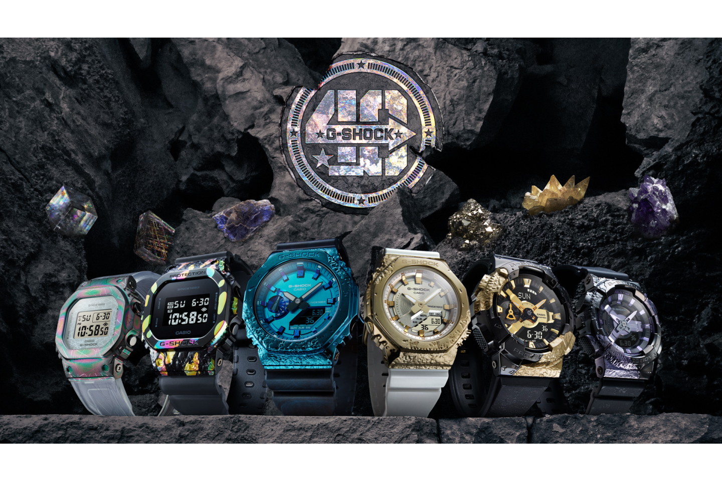 G-SHOCK、鉱石モチーフの40周年記念モデル - Impress Watch