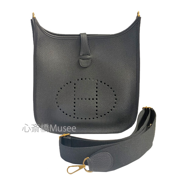 ≪ 新品 ≫ エルメス エヴリン トロワ PM 29 黒 ブラック ゴールド金具