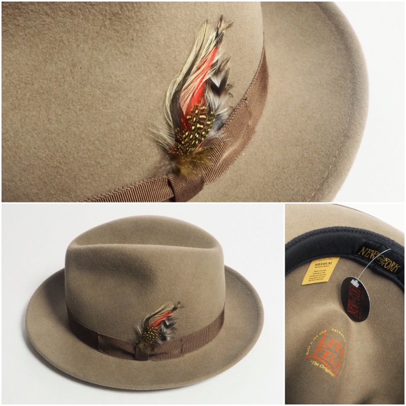 NEW YORK HAT ニューヨークハット フェルトハット フェドーラハット