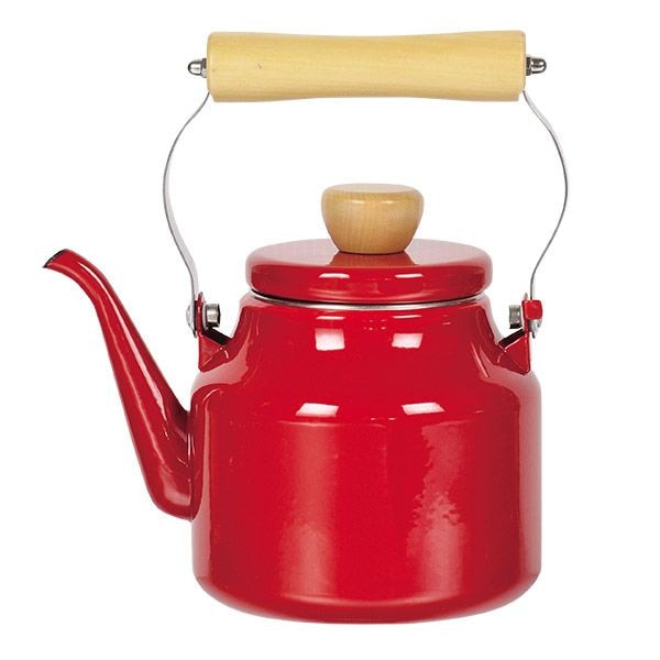フェスカ ホーロードリップストレートケットル 1.5L レッド HB-923