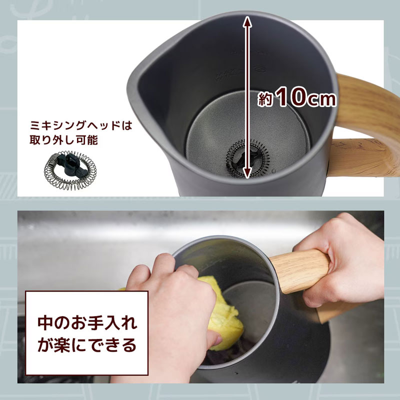 カフェのようなフワフワミルク！ サンコー 電動ミルクフロッサー