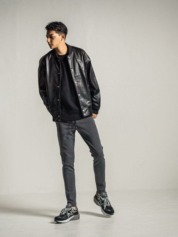 RESOUND CLOTHING - 《予約9月1日18時締め》 leather Varsity jacket