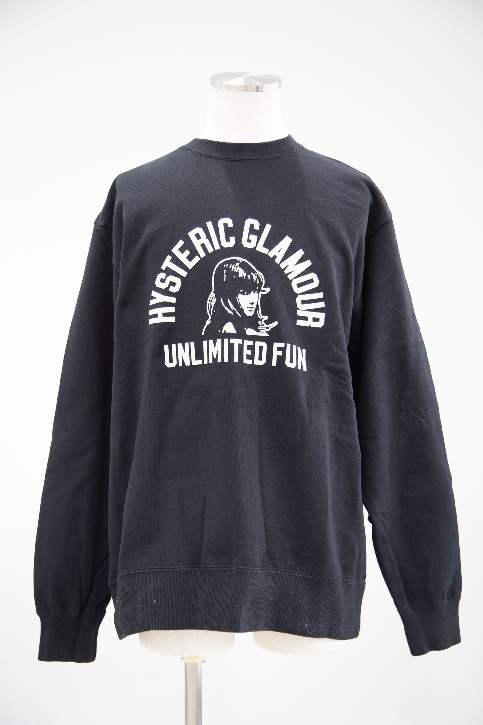HYSTERIC GLAMOUR - UNLIMITED FUN スウェット / ブラック | Tempt