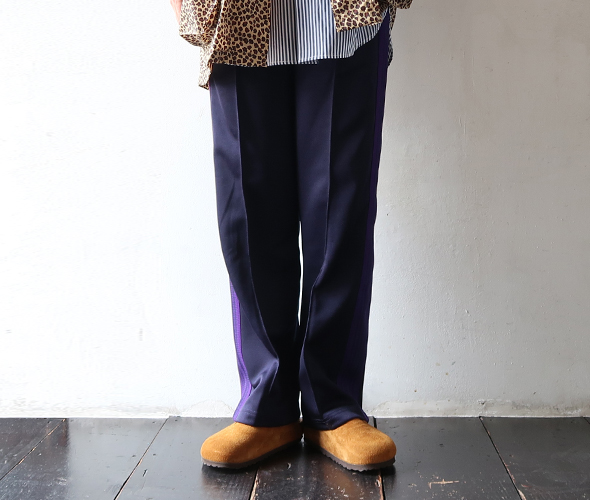 NEEDLES - Track Pant - Poly Smooth - NAVY ニードルズ トラックパンツ