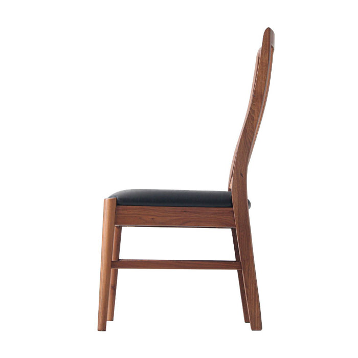 2脚セット］ダイニングチェア ハイバック ウォールナット 完成品