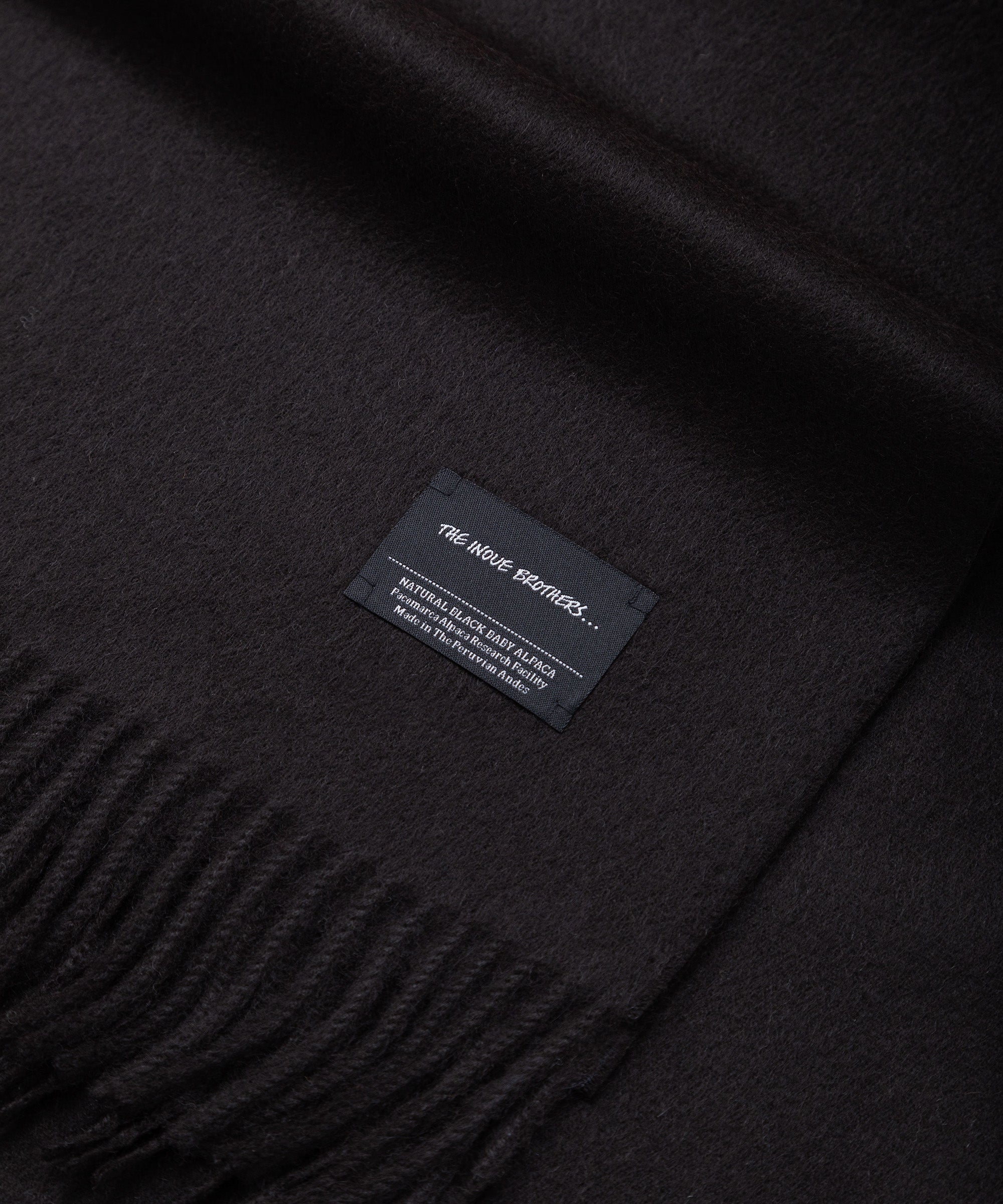 Brushed Scarf / Pure Black – The Inoue Brothers