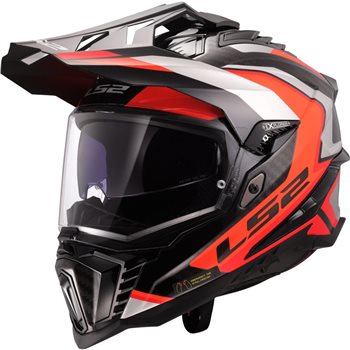 LS2 MX701 Explorer Carbon Frontier 2 Adventure Helmet (Orange) The