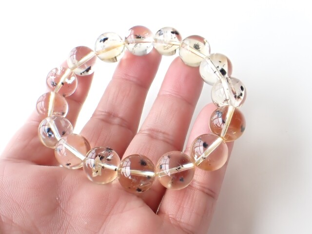 SD0325 ロマネサイトインシトリン 13mm～14mm ブレスレット